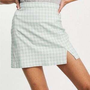 Hollister plaid mini skirt